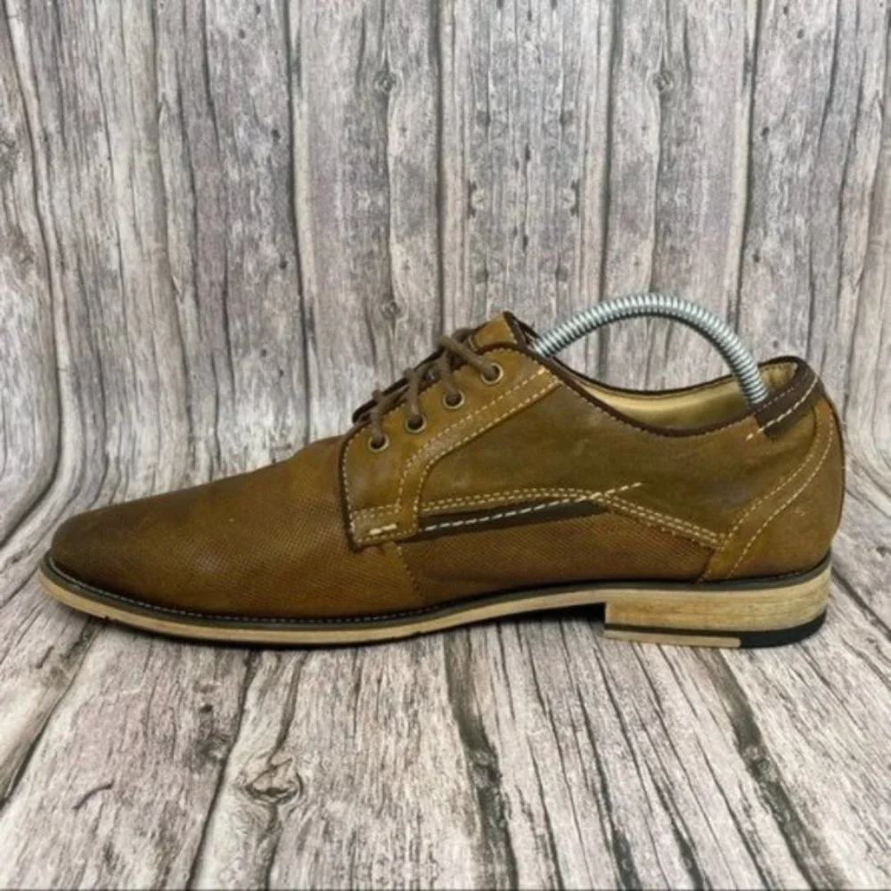 Steve Madden Men’s Size 8.5 Brown Jaysun Oxford Shoes - Picture 5 of 9